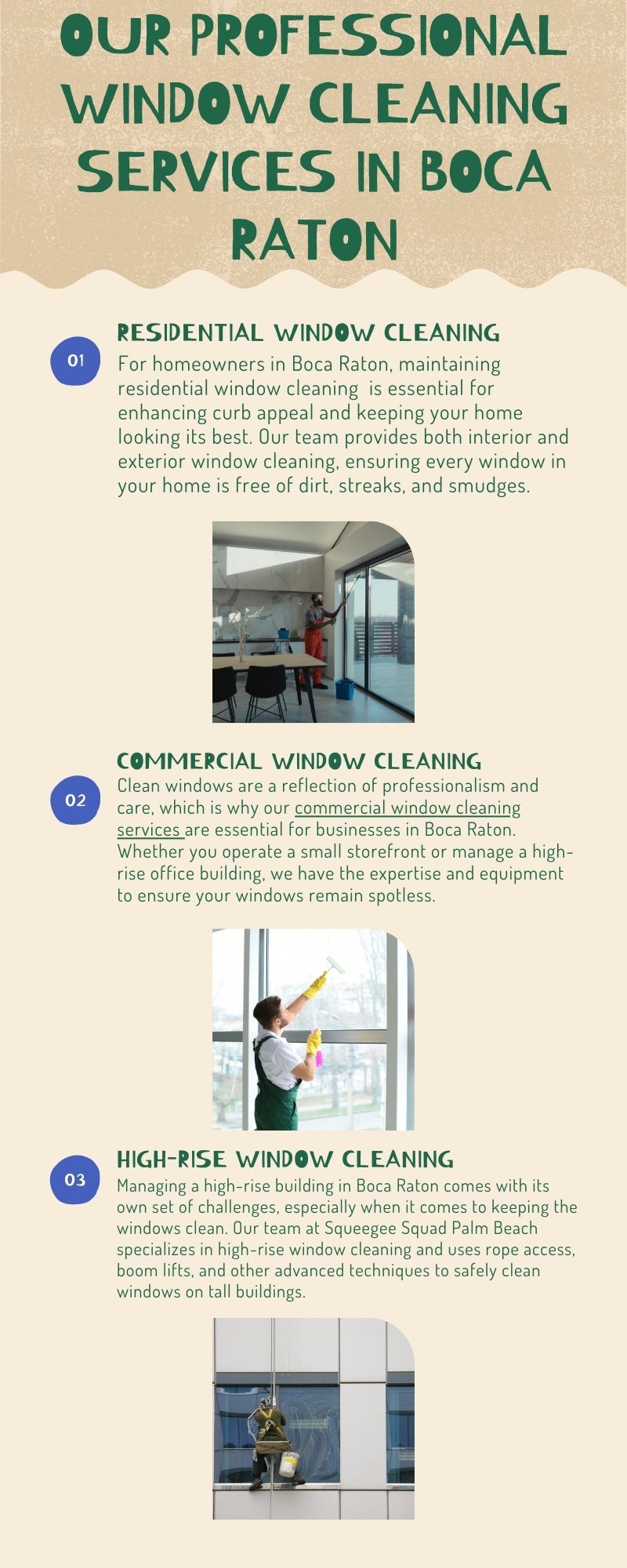 Our Professional Window Cleaning Services in Boca Raton